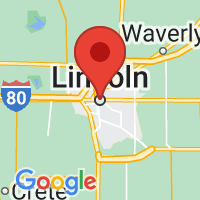 Map of Lincoln NE US